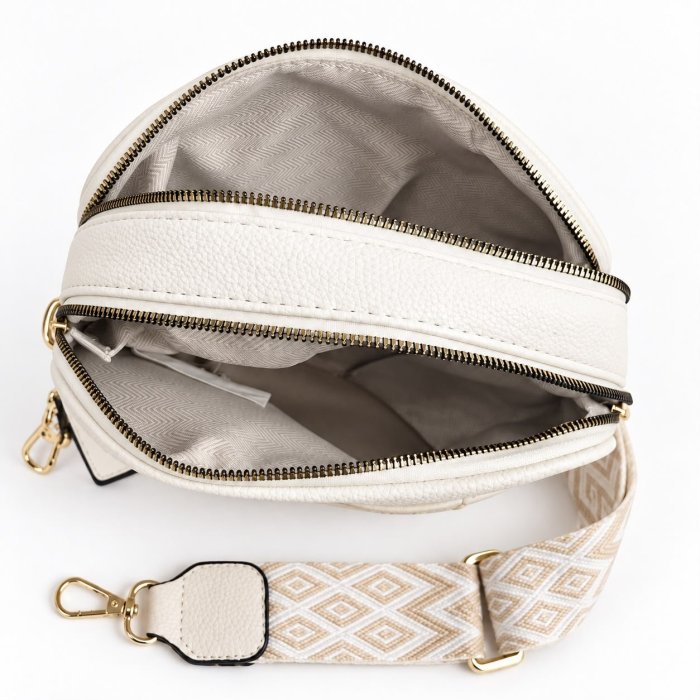 Crossbody para Dama con Correa Ancha 23x7x17 cm