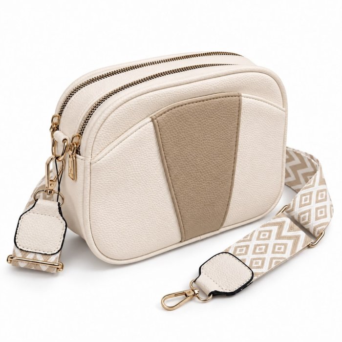Crossbody para Dama con Correa Ancha 23x7x17 cm