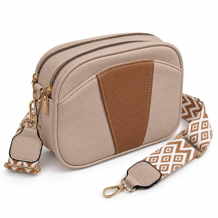 Crossbody para Dama con Correa Ancha 23x7x17 cm