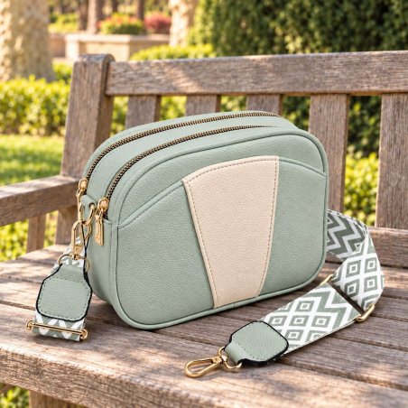 Crossbody para Dama con Correa Ancha 23x7x17 cm