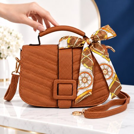 Crossbody Dama Elegance con Mascada 25x8.5x16 cm