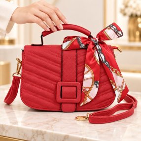 Crossbody Dama Elegance con Mascada 25x8.5x16 cm