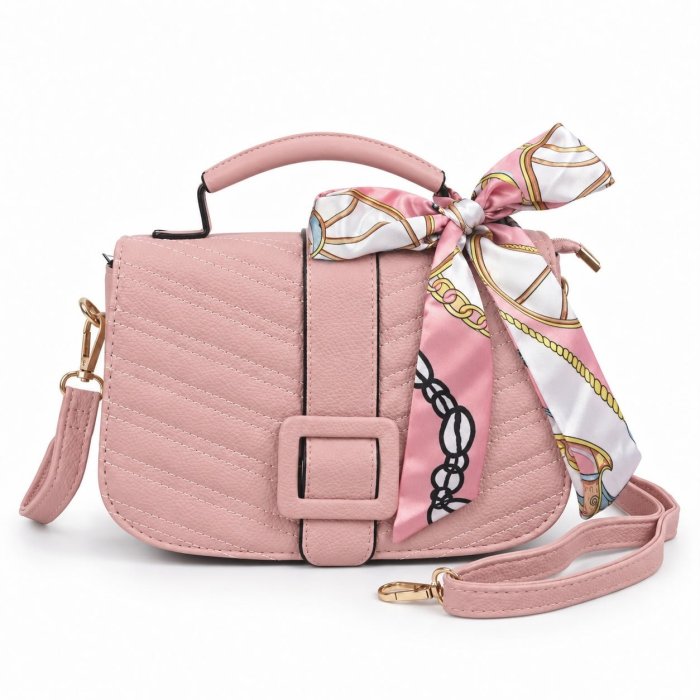 Crossbody Dama Elegance con Mascada 25x8.5x16 cm