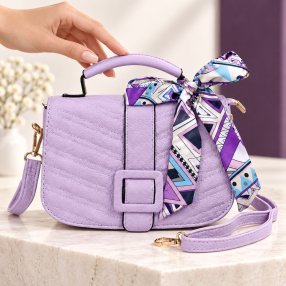 Crossbody Dama Elegance con Mascada 25x8.5x16 cm