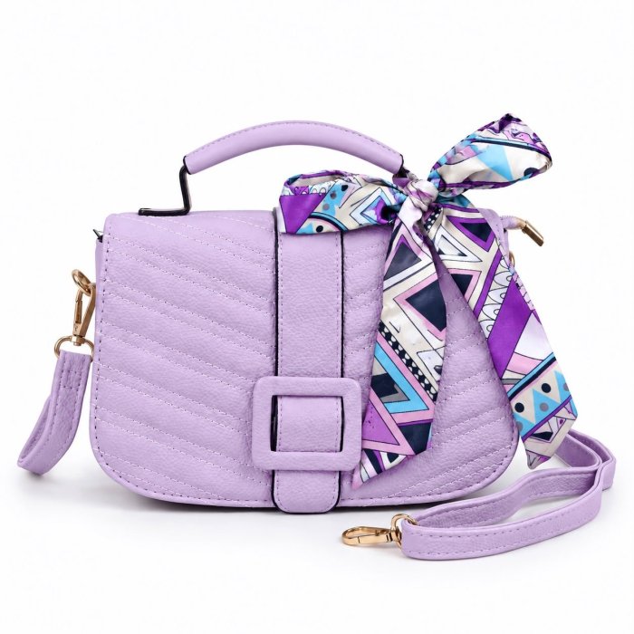 Crossbody Dama Elegance con Mascada 25x8.5x16 cm