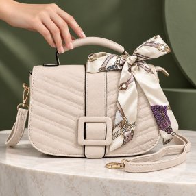 Crossbody Dama Elegance con Mascada 25x8.5x16 cm
