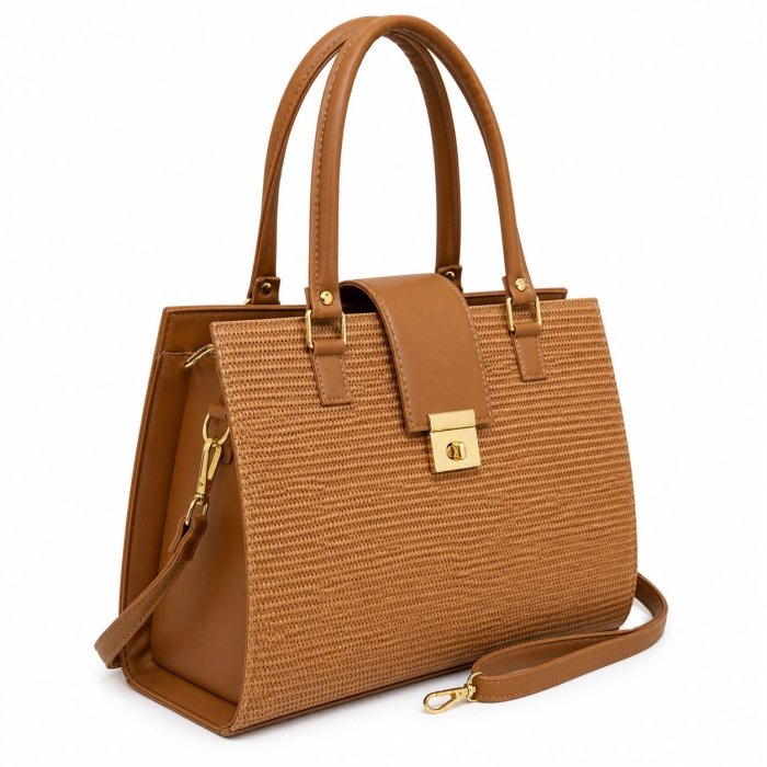 Bolsa Dama Ejecutiva Texturizada 32x13x26 cm