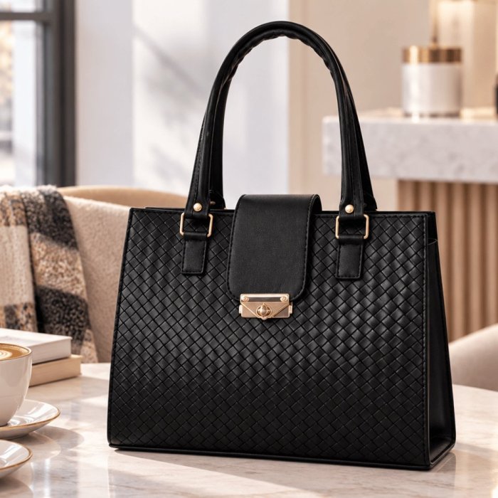 Bolsa Dama Ejecutiva Texturizada 32x13x26 cm