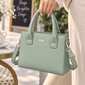 Bolsa Dama Mini Ejecutiva con Correa 23x6x16.5 cm