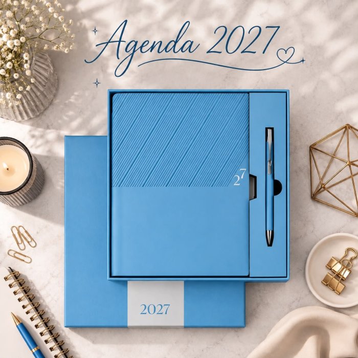 Agenda 2027 Ejecutiva con Bolígrafo y Estuche