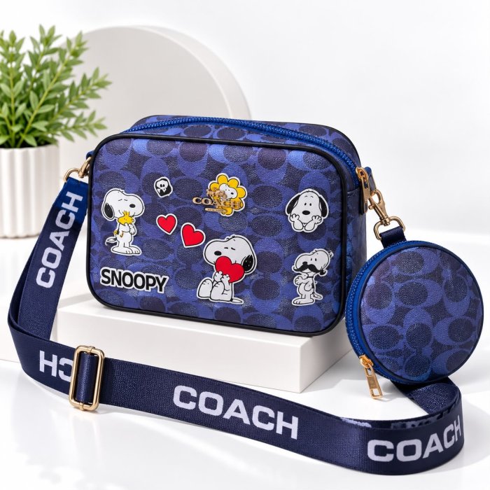 Crossbody Dama con Monedero y Diseño de Personaje 21x8x16 cm