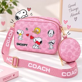 Crossbody Dama con Monedero y Diseño de Personaje 21x8x16 cm