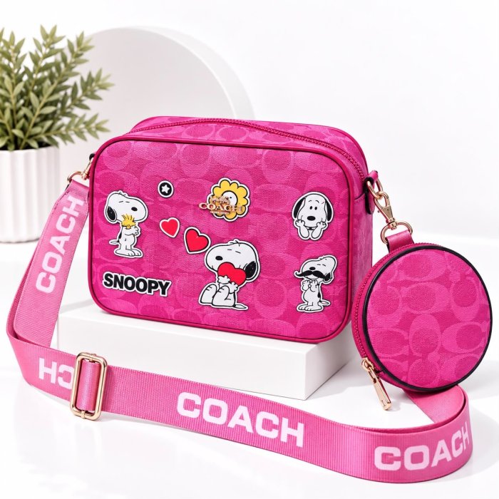 Crossbody Dama con Monedero y Diseño de Personaje 21x8x16 cm