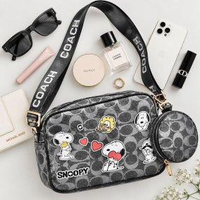 Crossbody Dama con Monedero y Diseño de Personaje 21x8x16 cm