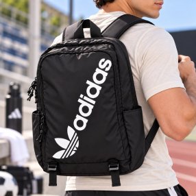 Mochila Deportiva Unisex Negra 30x13x45 cm