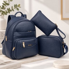 Combo Mochila Crossbody y Lapicera 3 Piezas