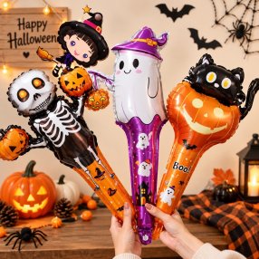 Pqte. 8 Globos de Mano Halloween Decoración