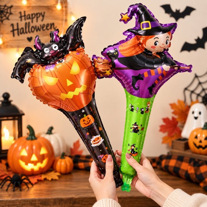 Pqte. 8 Globos de Mano Halloween Decoración