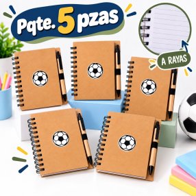 Meta título: Paquete De 4 Libretas Con Bolígrafo