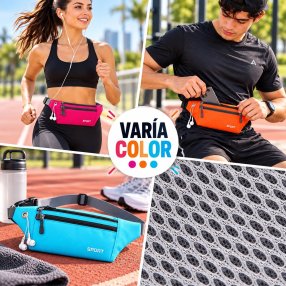 Cangurera Deportiva Ligera 32x11 cm – Color Surtido