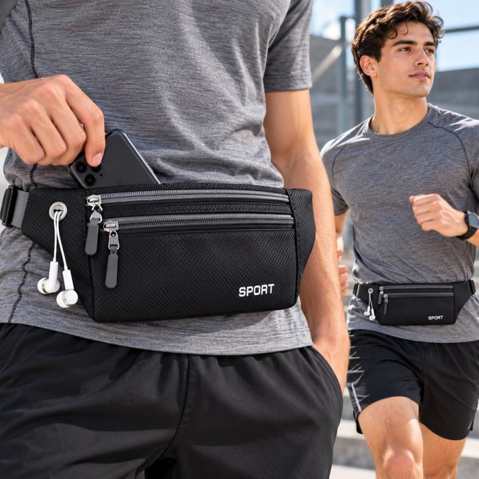 Cangurera Deportiva Ligera 32x11 cm – Color Surtido