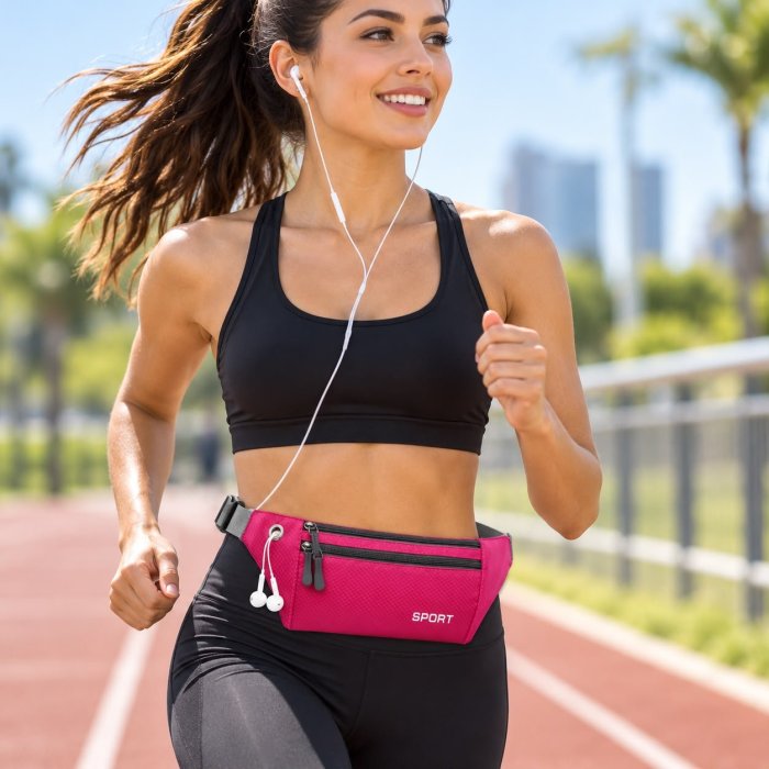 Cangurera Deportiva Ligera 32x11 cm – Color Surtido