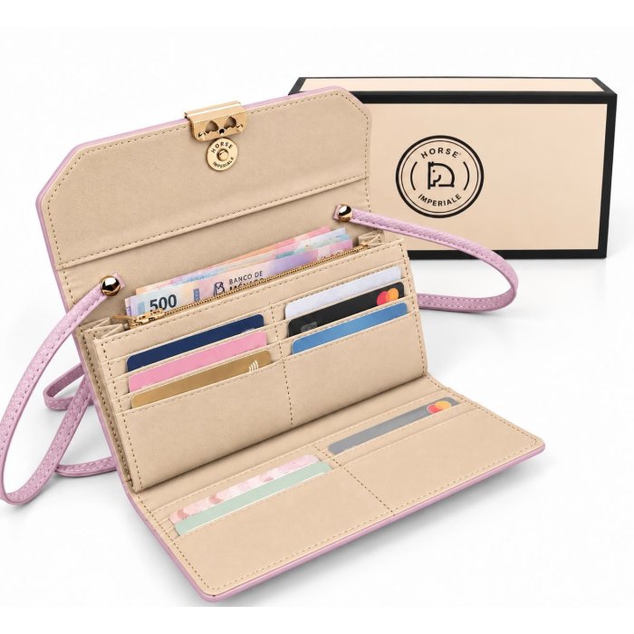Cartera de Dama con Caja de Presentación 19x3.5x10 cm